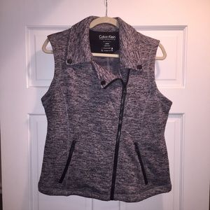 Calvin Klein gray and black vest